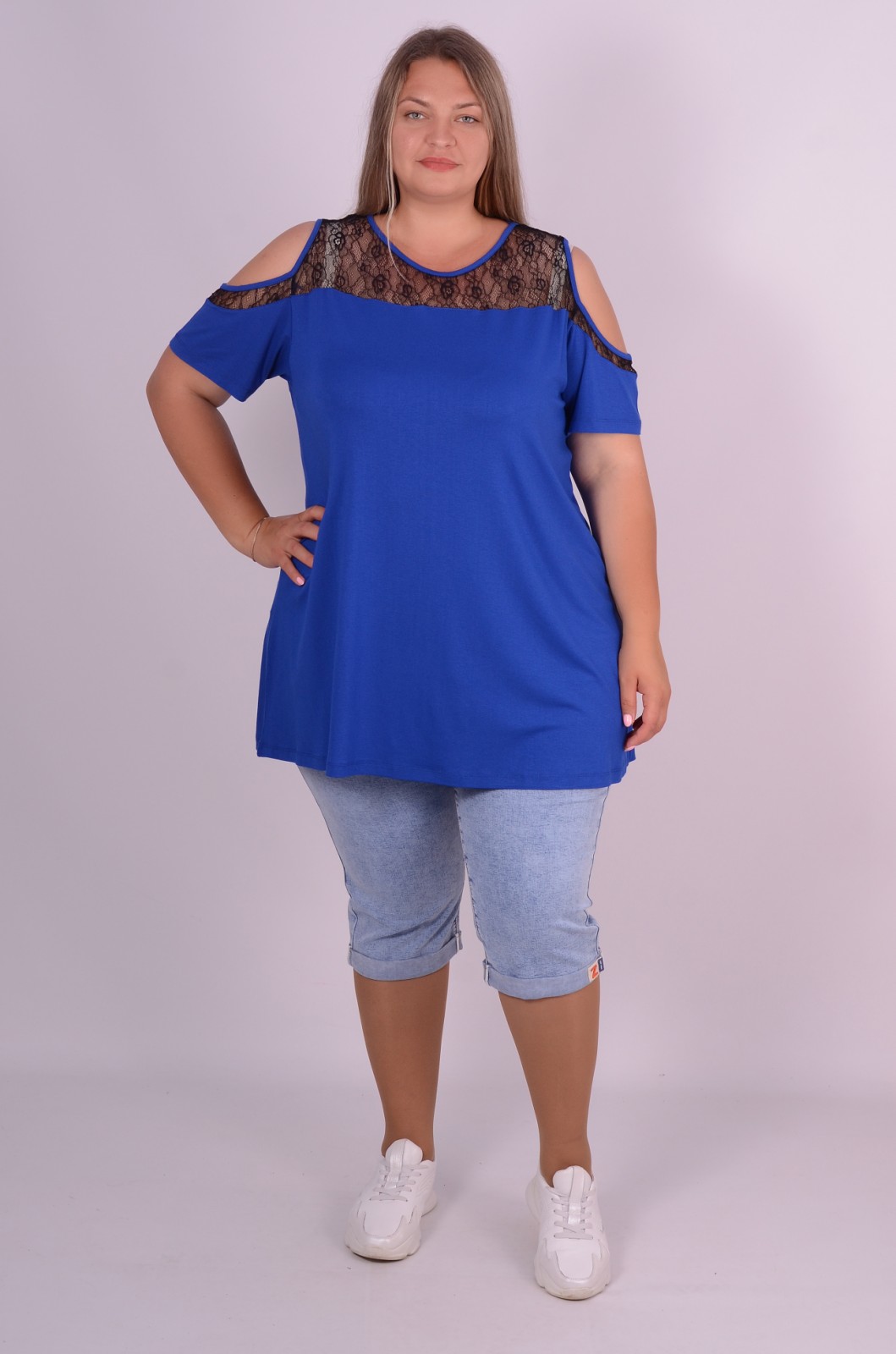 Туніка коротка трапеція супер батал