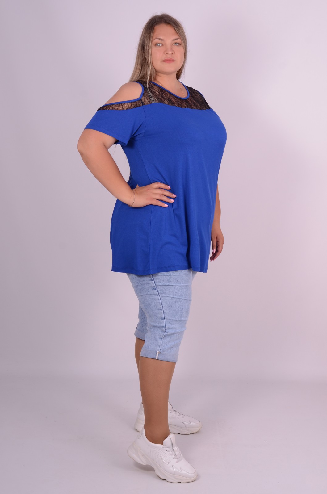 Туніка коротка трапеція супер батал