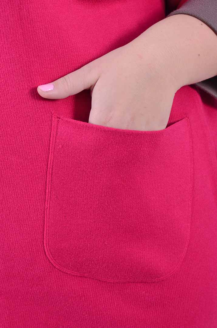 Тепла пряма туніка батал