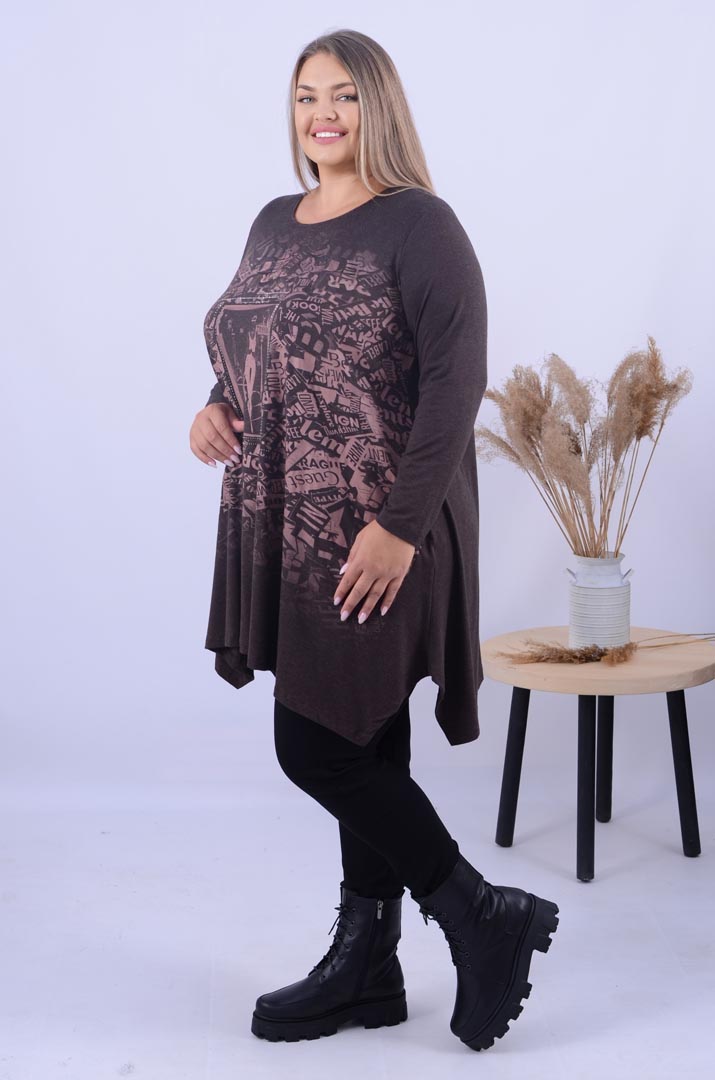 Туніка подовжена трапеція супер батал