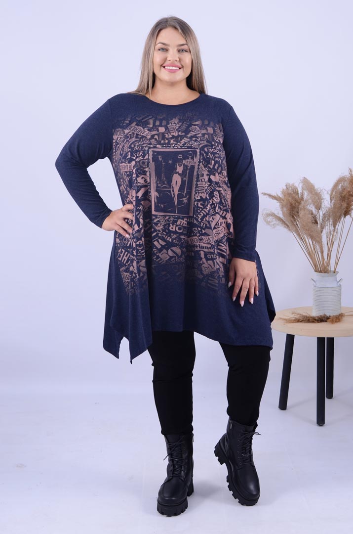 Туніка подовжена трапеція супер батал