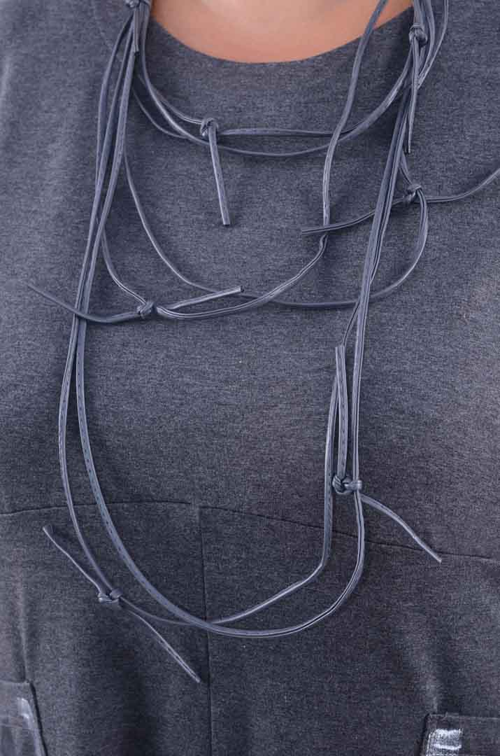 Туніка трапеція з прикрасою супер батал