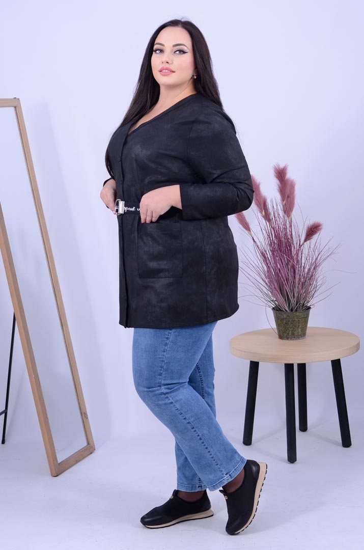 Туніка коротка сорочка з поясом батал