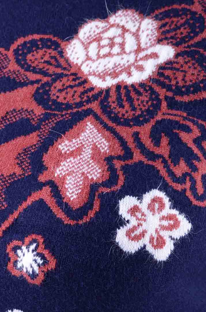 Тепла вкорочена туніка з візерунками батал