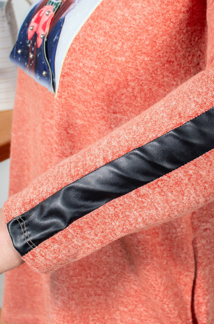 Туніка довга з фотопринтом супер батал