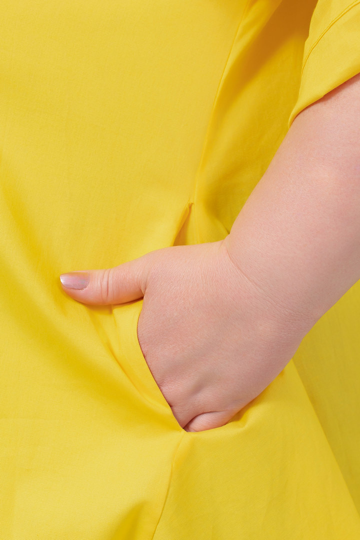 Туника рубашка в цветочный принт и блестки батал