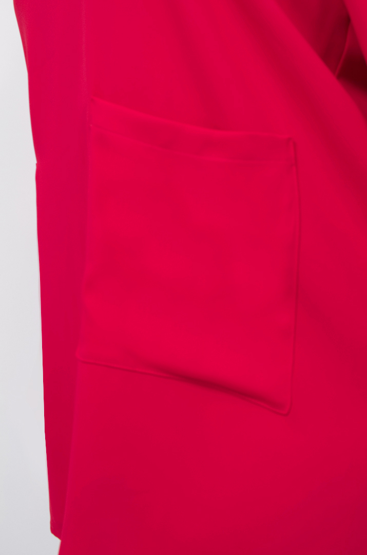 Туника с карманами и украшениями батал