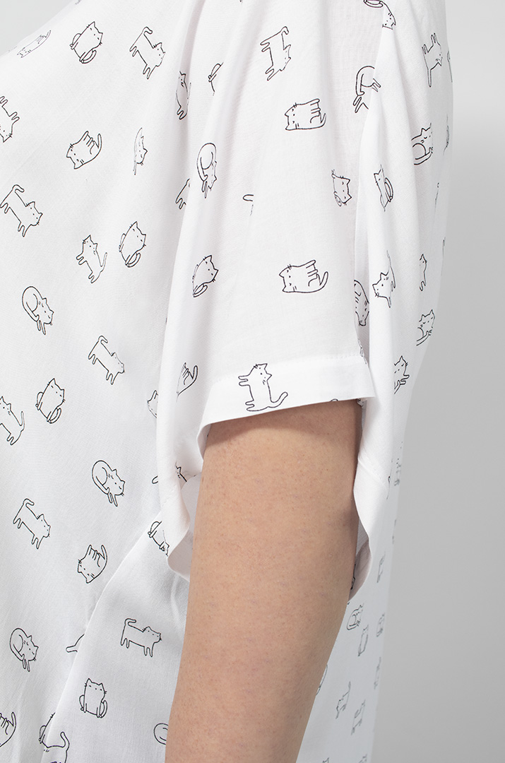 Стильна туніка з коміром супер батал