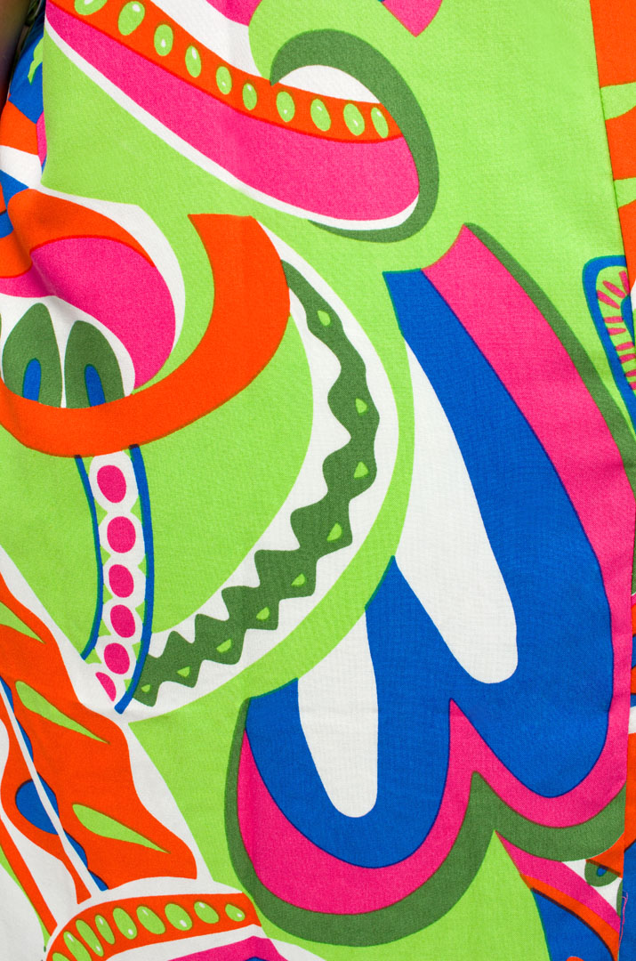 Туніка довга в яскравий кольоровий принт супер батал