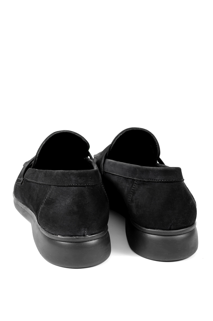 Лоферы нубук с украшением больших размеров