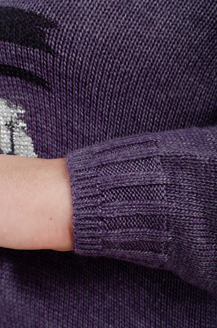 Туніка довга з декором та коміром з ворсом великих розмірів