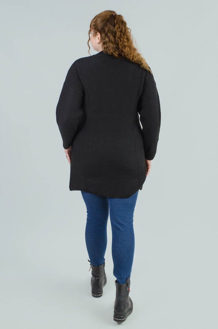 Туніка в'язана з кишенями батал