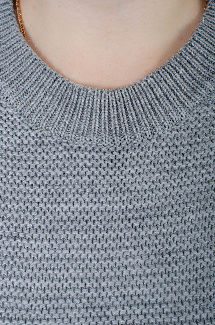 Туніка в'язана з кишенями батал