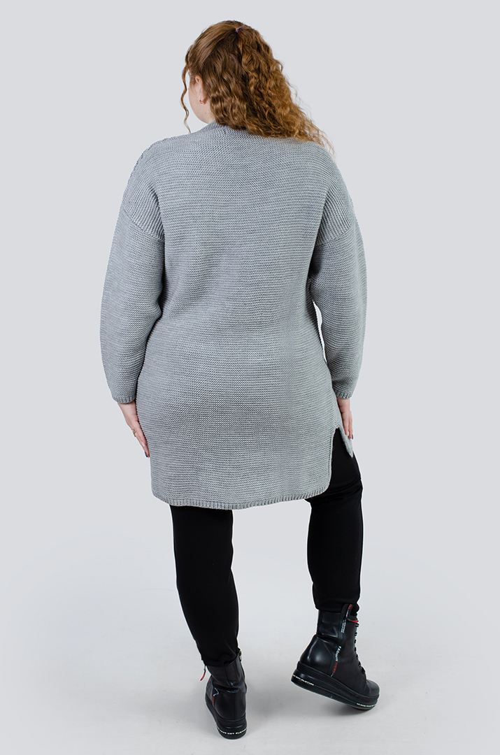 Туніка в'язана з кишенями батал