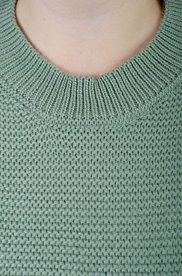 Туніка в'язана з кишенями батал