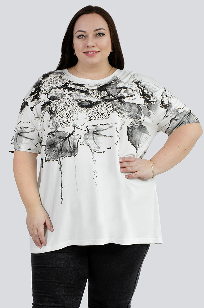 Туніка з декором великих розмірів