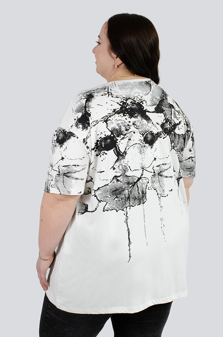 Туніка з декором великих розмірів