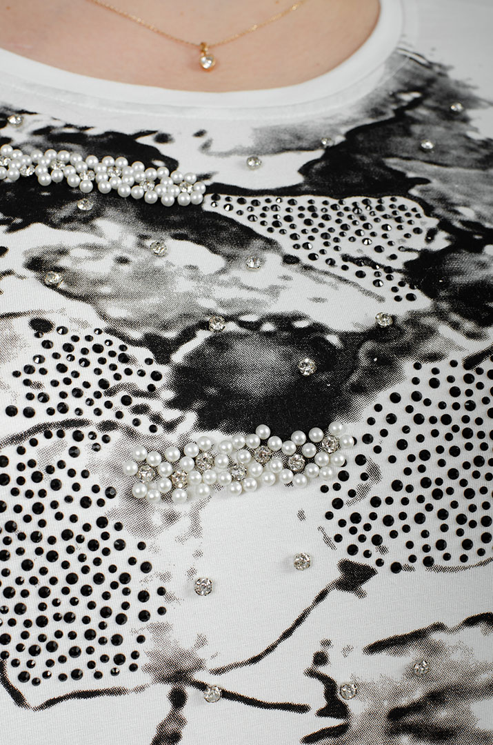 Туніка з декором великих розмірів