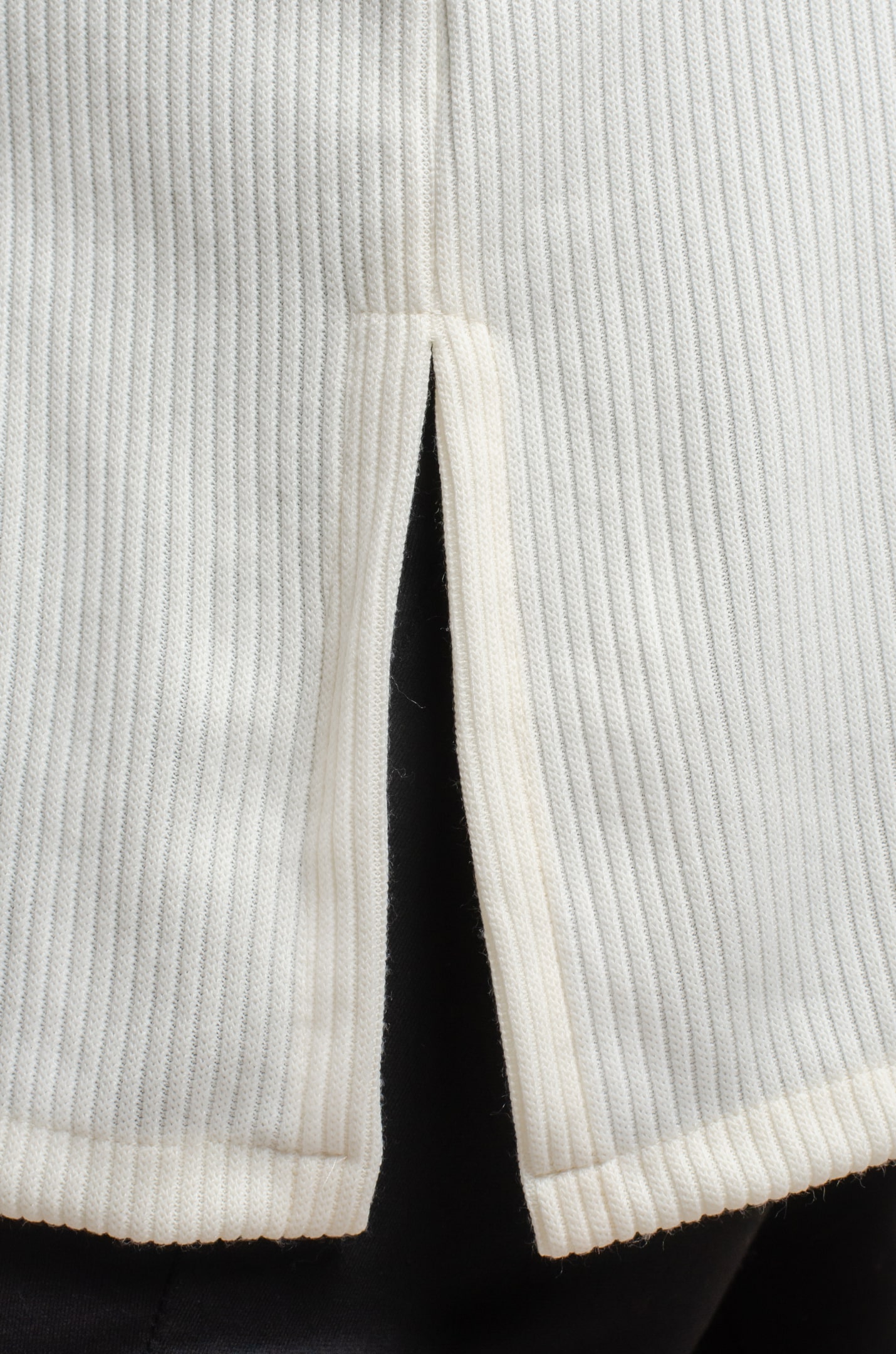 Туніка кремова трикотаж рубчик великих розмірів