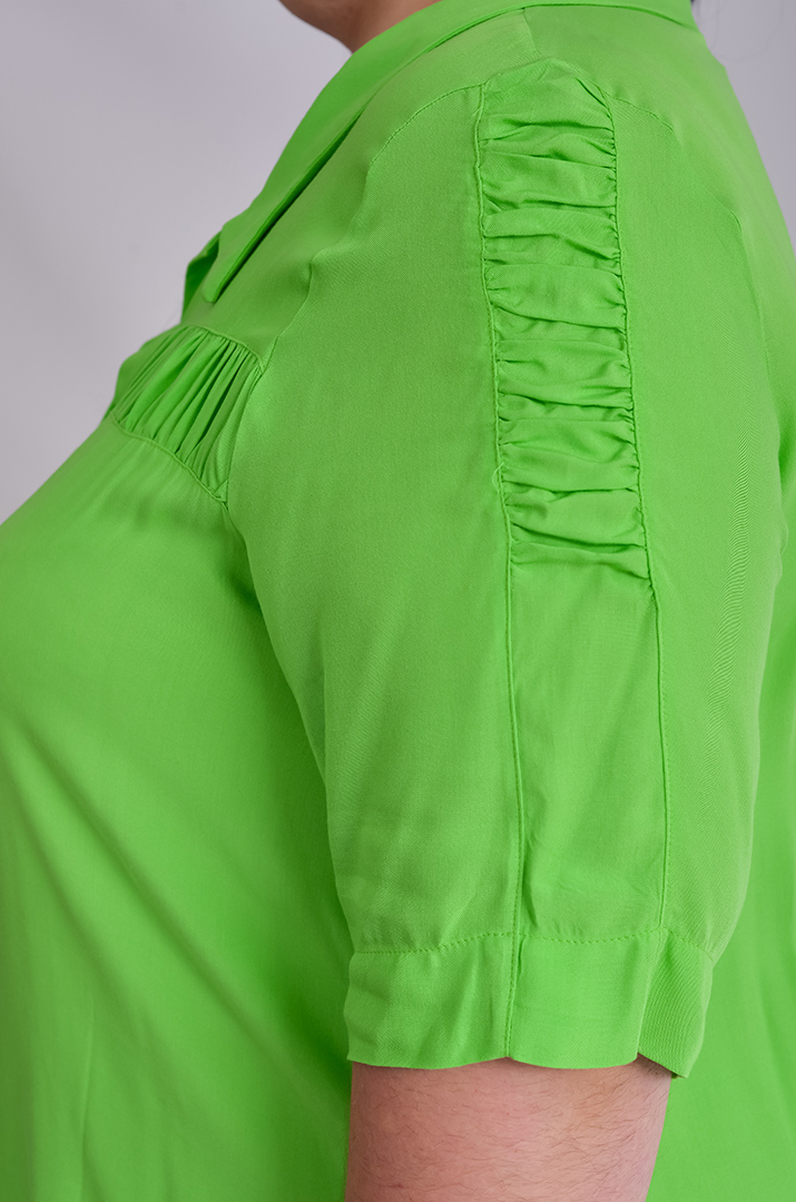 Туніка коротка салатного кольору великих розмірів