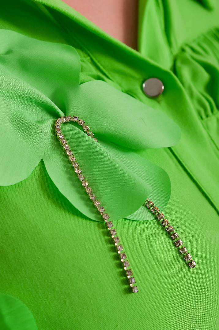 Туніка коротка салатного кольору великих розмірів