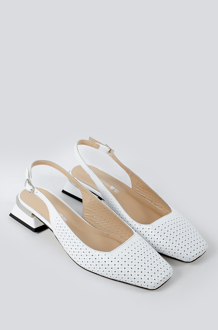 Туфли белые на каблуке больших размеров