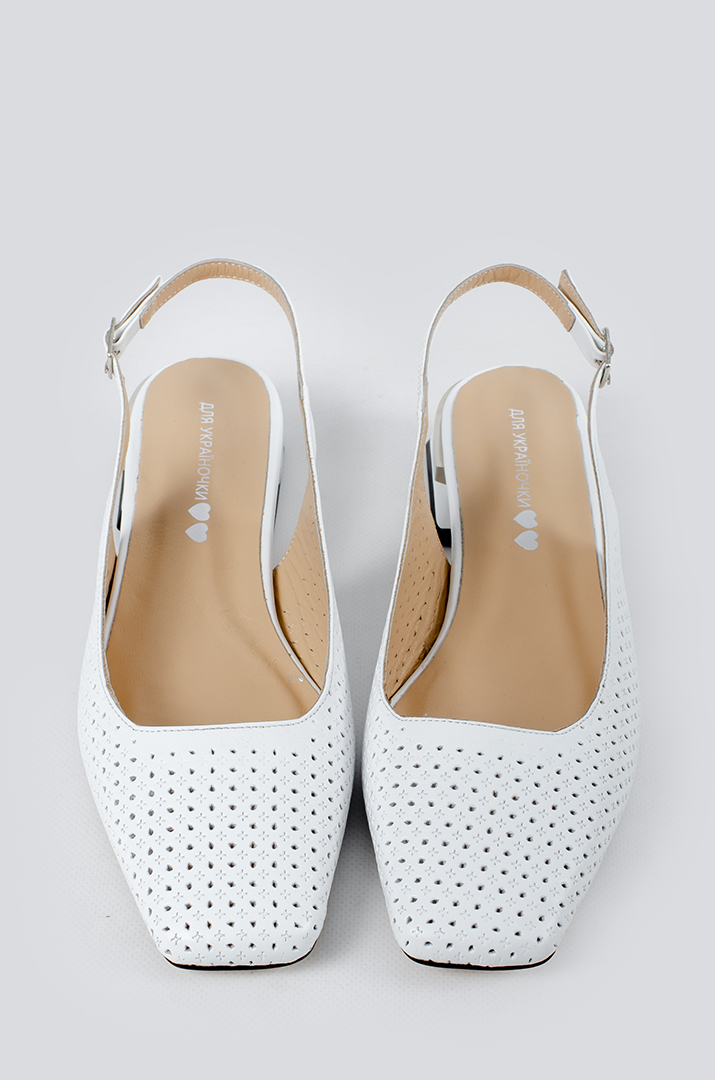 Туфли белые на каблуке больших размеров