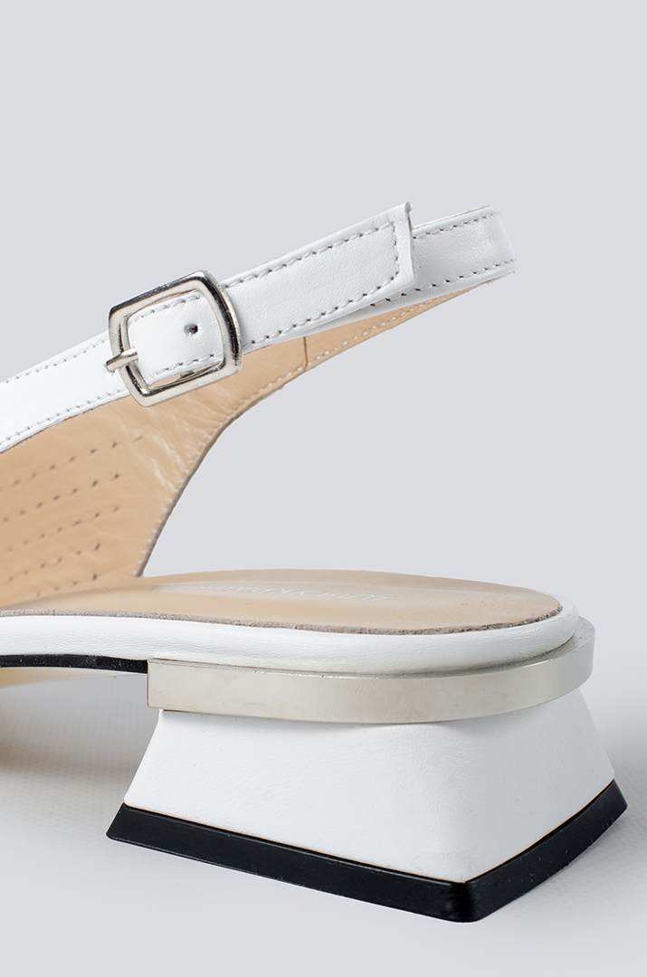 Туфли белые на каблуке больших размеров