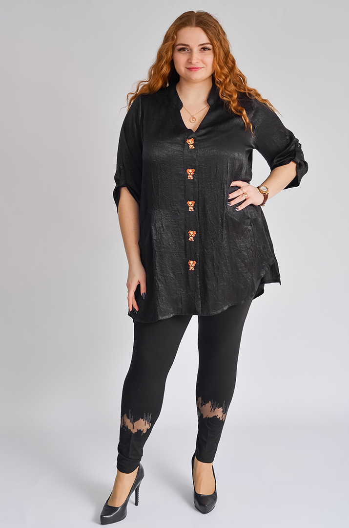 Туніка жатка з нашивками великих розмірів