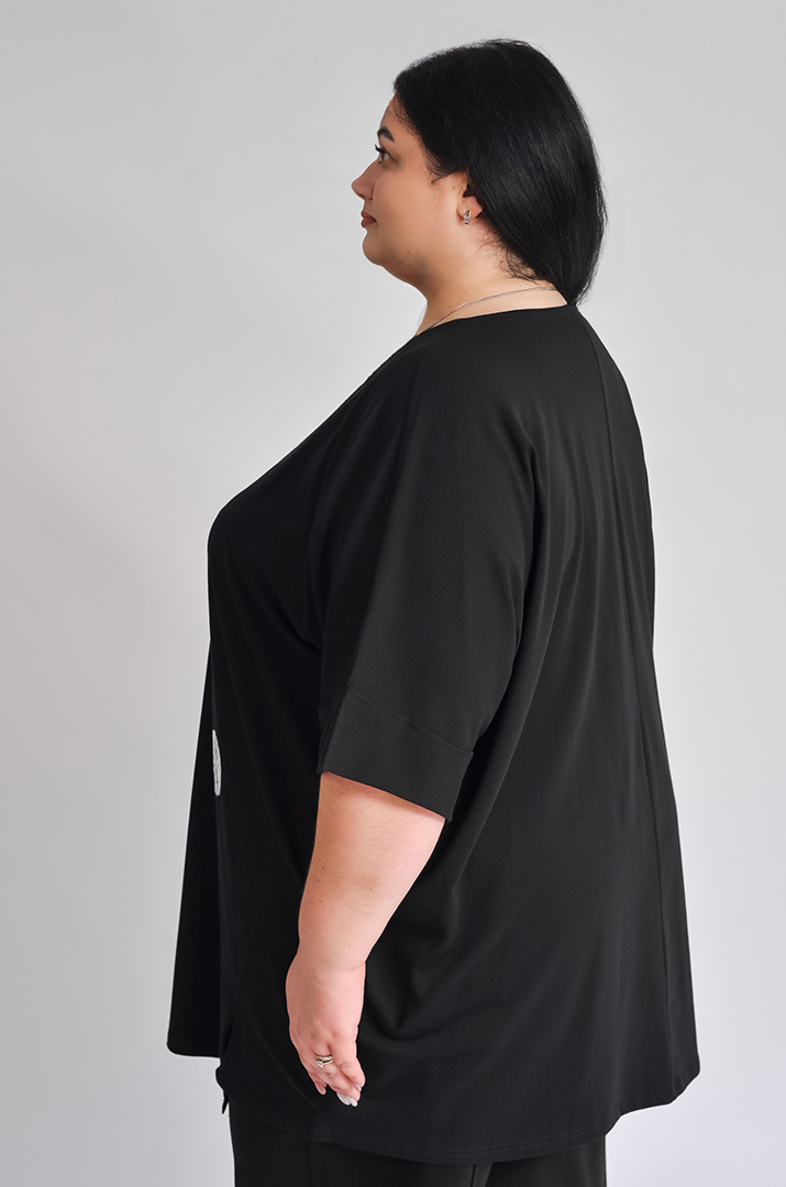 Туніка з принтом великих розмірів