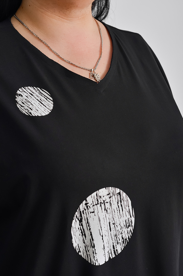 Туніка з принтом великих розмірів