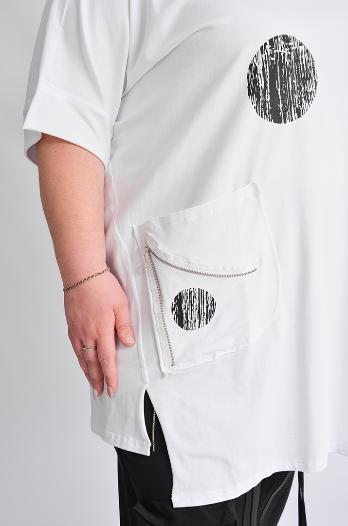 Туніка з принтом великих розмірів