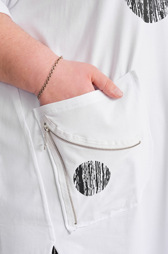 Туніка з принтом великих розмірів