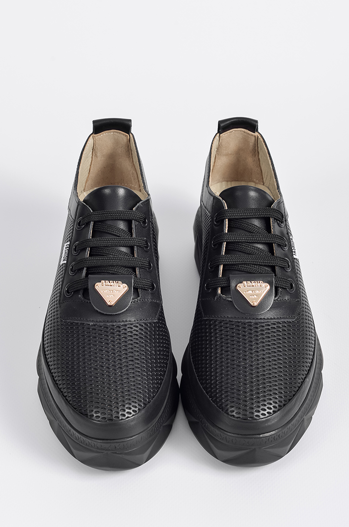 Туфлі чорні з прикрасою великих розмірів