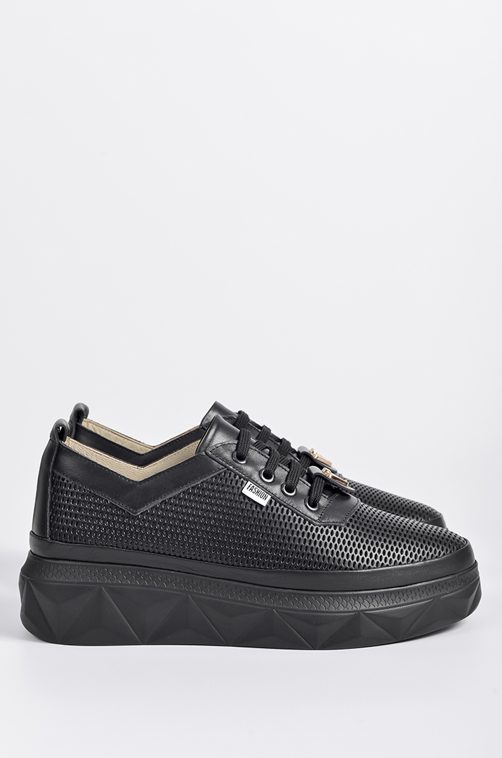 Туфлі чорні з прикрасою великих розмірів