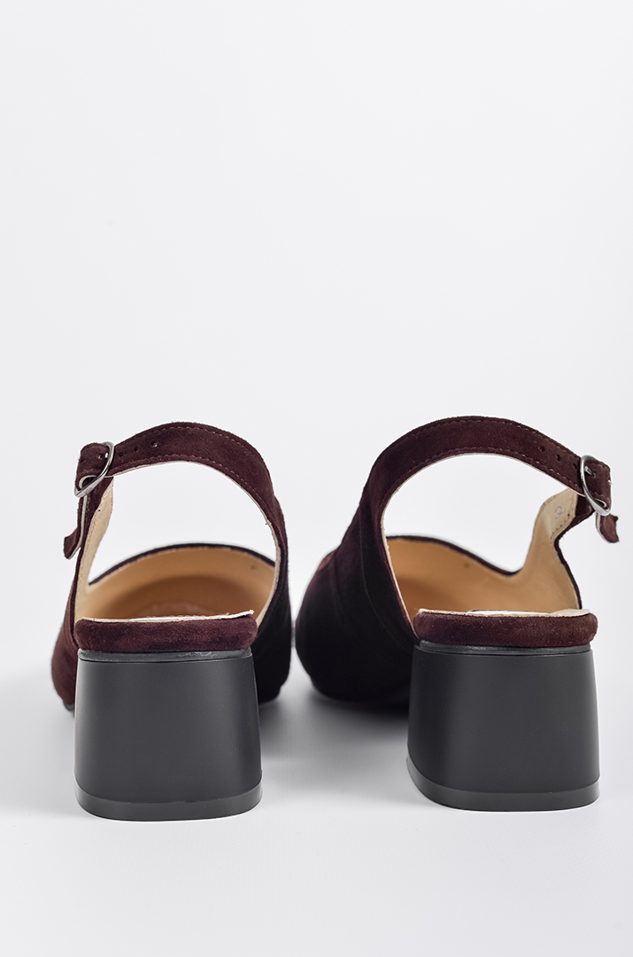 Туфли шоколадные замшевые на широкие ножки больших размеров