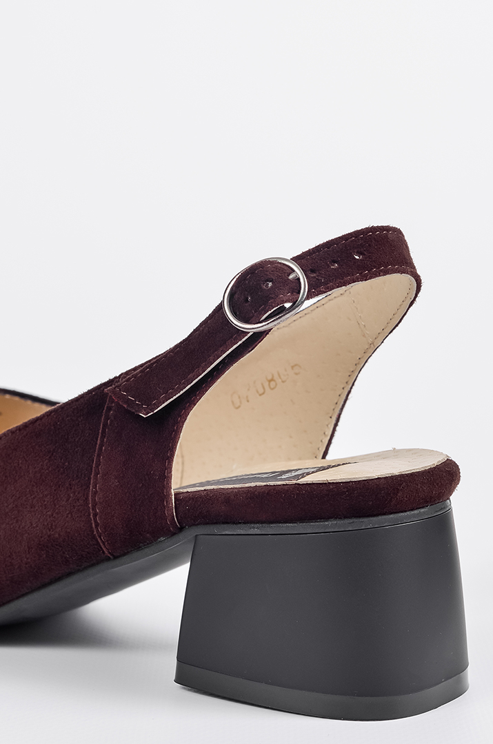 Туфли шоколадные замшевые на широкие ножки больших размеров