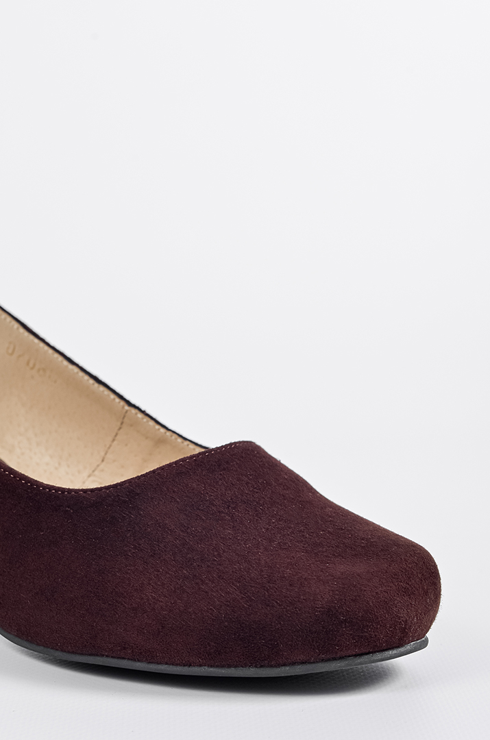 Туфли шоколадные замшевые на широкие ножки больших размеров