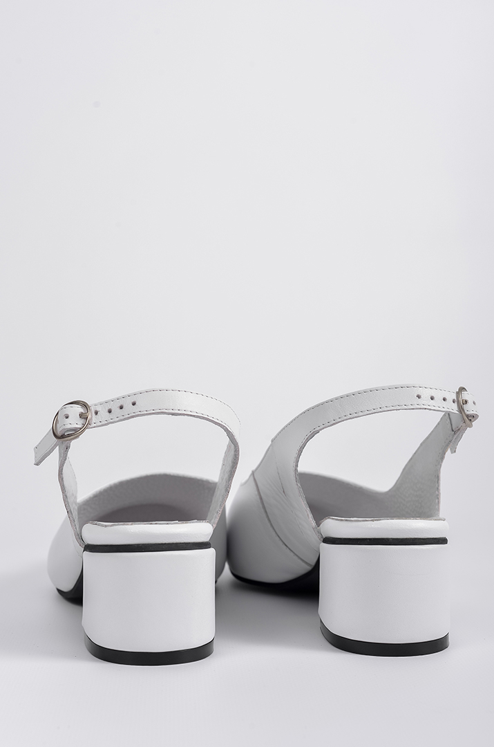 Туфлі білі на підборах на широкі ніжки великих розмірів