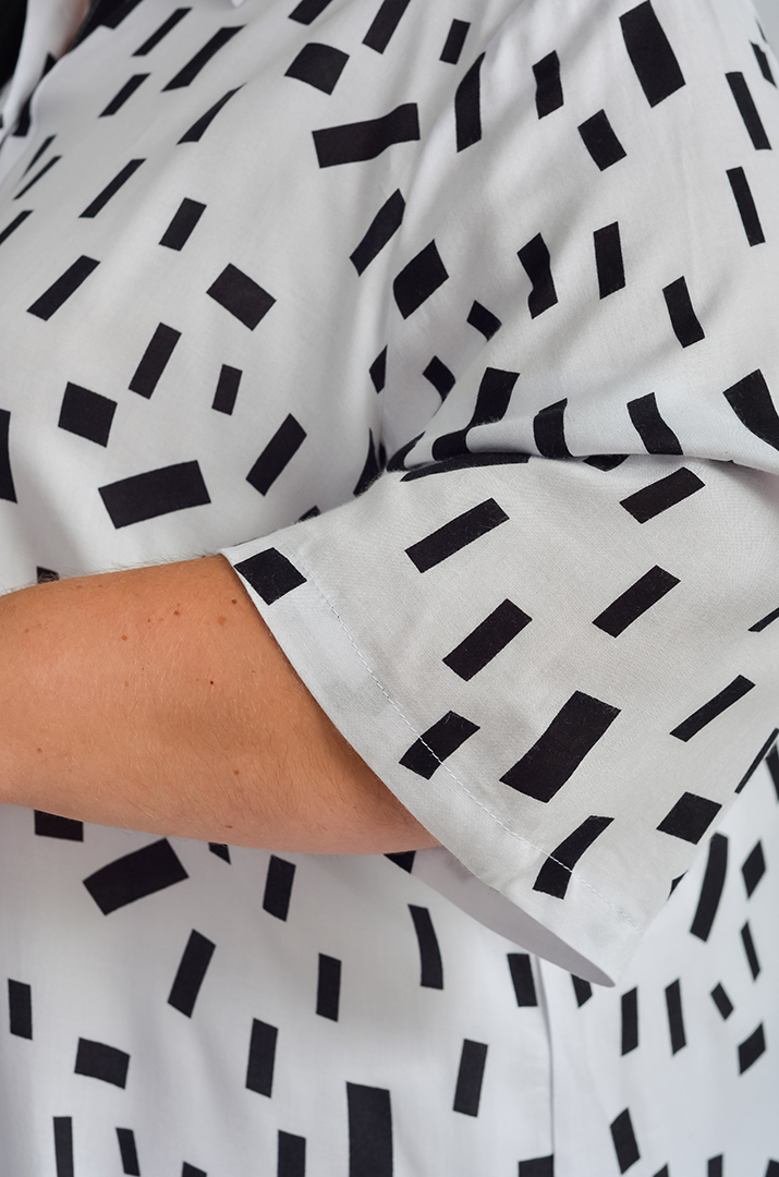 Туніка-сорочка з різними принтами великих розмірів