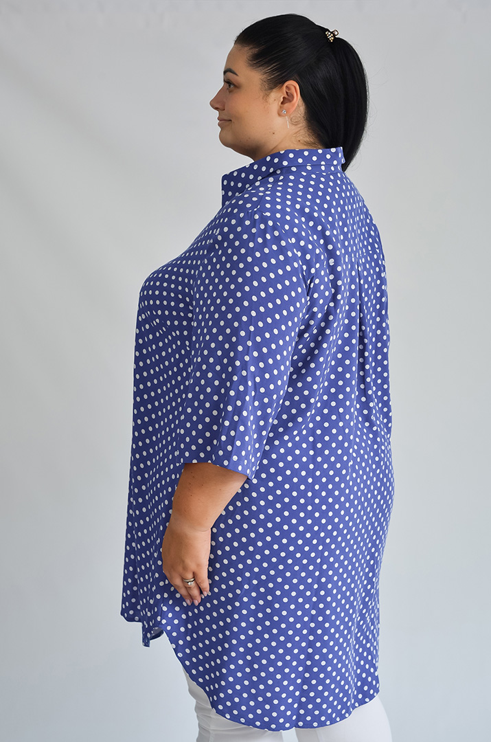 Туніка-сорочка з різними принтами великих розмірів