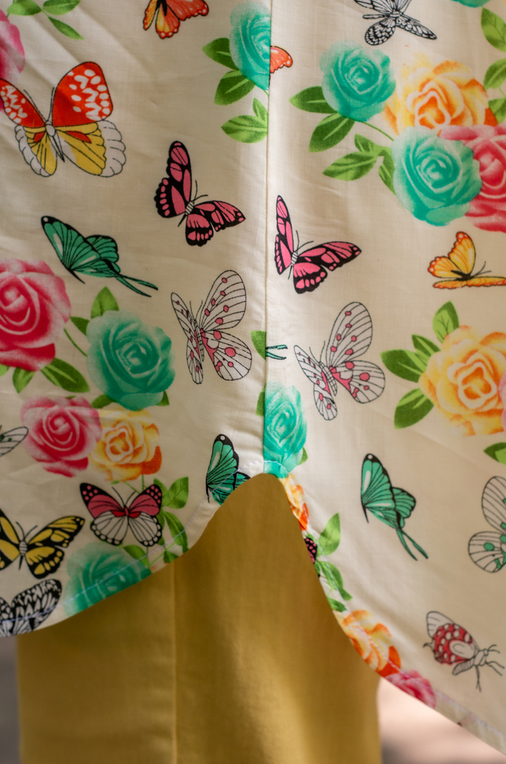 Туніка-сорочка з різними принтами великих розмірів