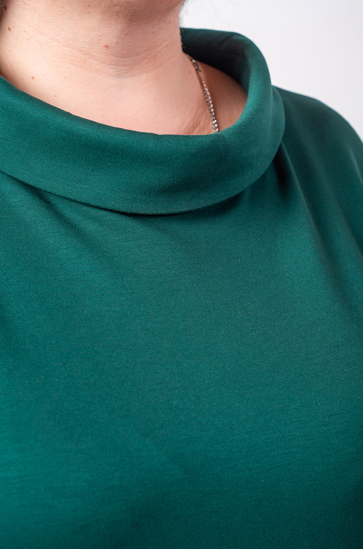 Туніка з декоративними рукавами та боковими зав’язками великих розмірів