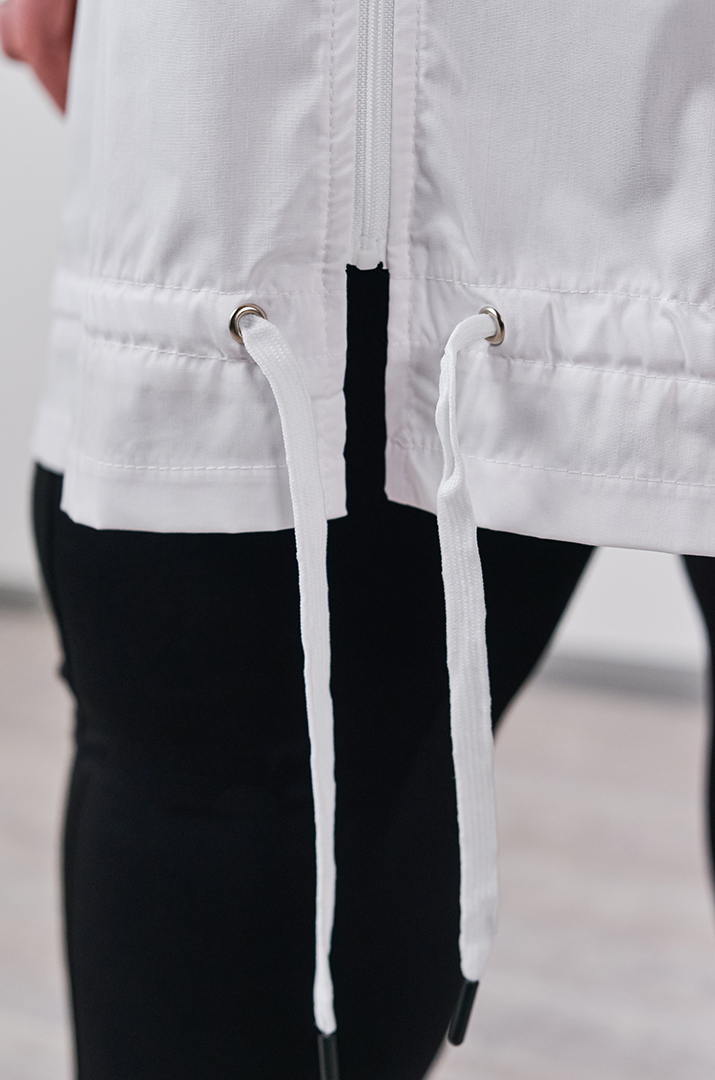 Туніка на блискавці з контрастними смужками великих розмірів