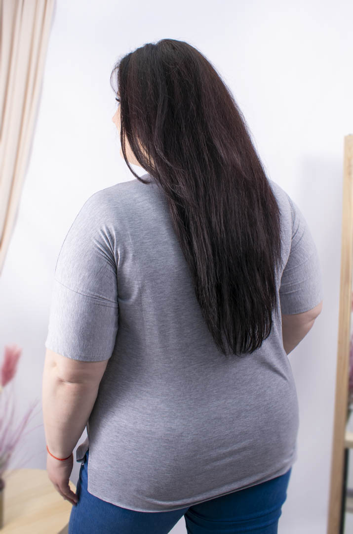 Футболка трикотаж принт батал
