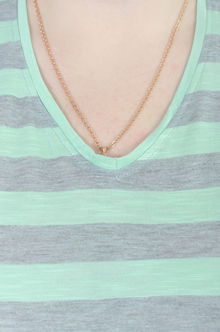 Трикотажная футболка в горизонтальную полоску супер батал