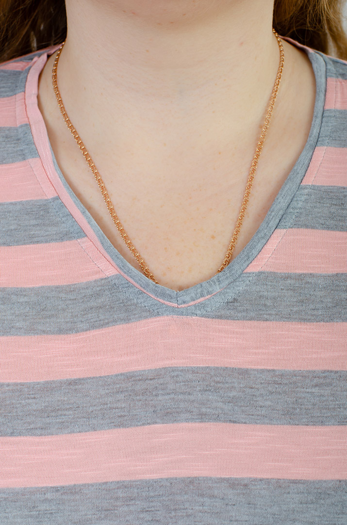 Трикотажная футболка в горизонтальную полоску супер батал