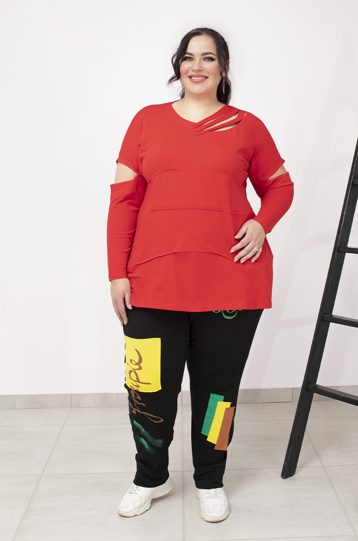 Футболка з відстібними рукавами супер батал