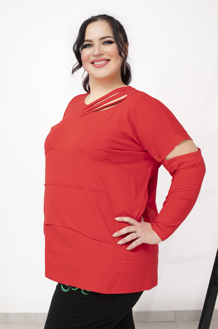 Футболка з відстібними рукавами супер батал