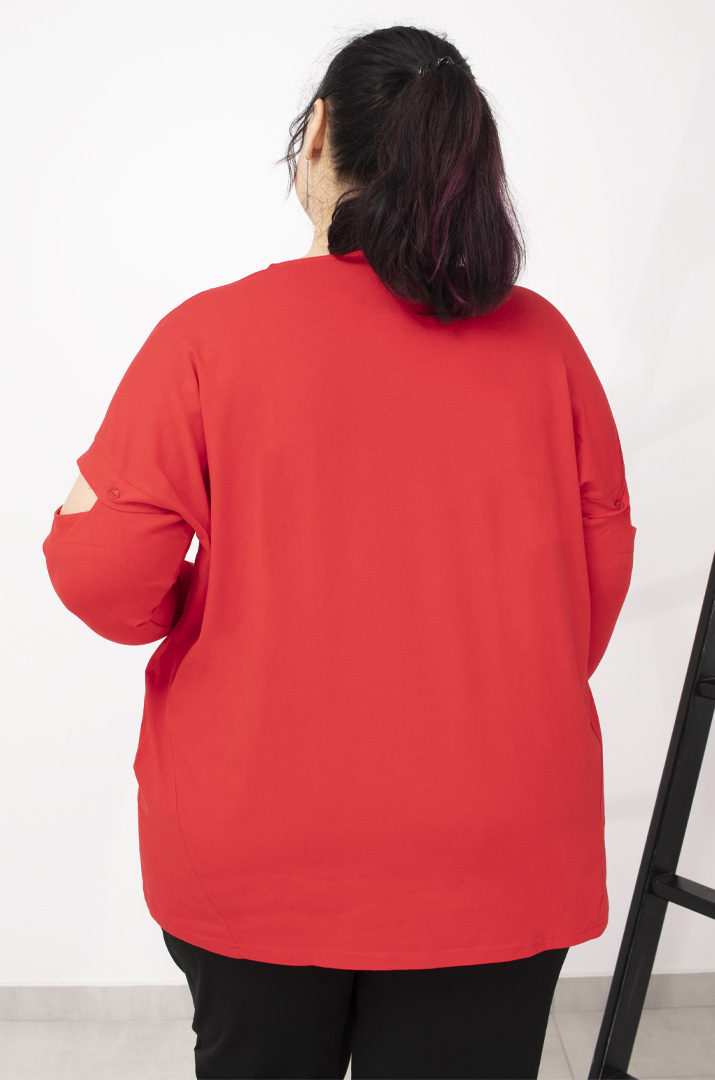 Футболка з відстібними рукавами супер батал